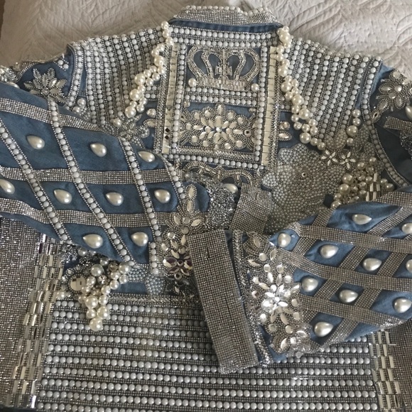 Sold- Embellished Denim Jacket - Picture 5 of 6